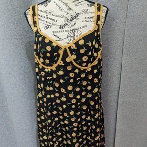 Cupshee Wide Strap Peach Dress - New - Large